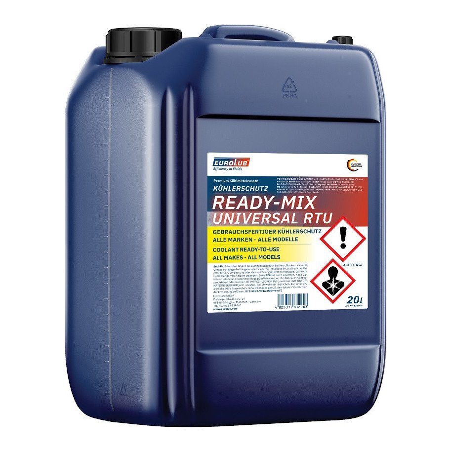 Meta title - EUROLUB COOLANT READY-MIX UNIVERSAL RTU 20L universāls dzesēšanas šķidrums