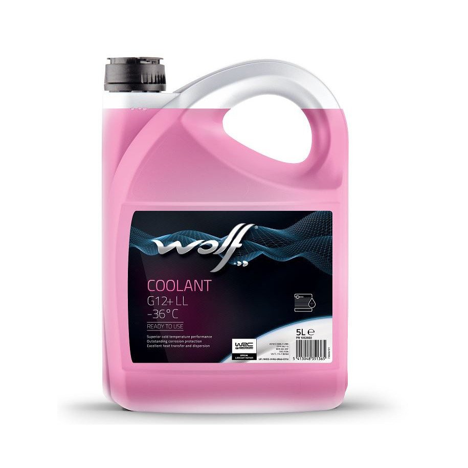 Meta title - WOLF COOLANT G12+ LL -36°C 5L dzesēšanas šķidrums