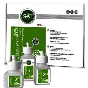 Meta title - GAT Nano Car Glass Sealant Set. k-ts, 3 sastāvdaļas