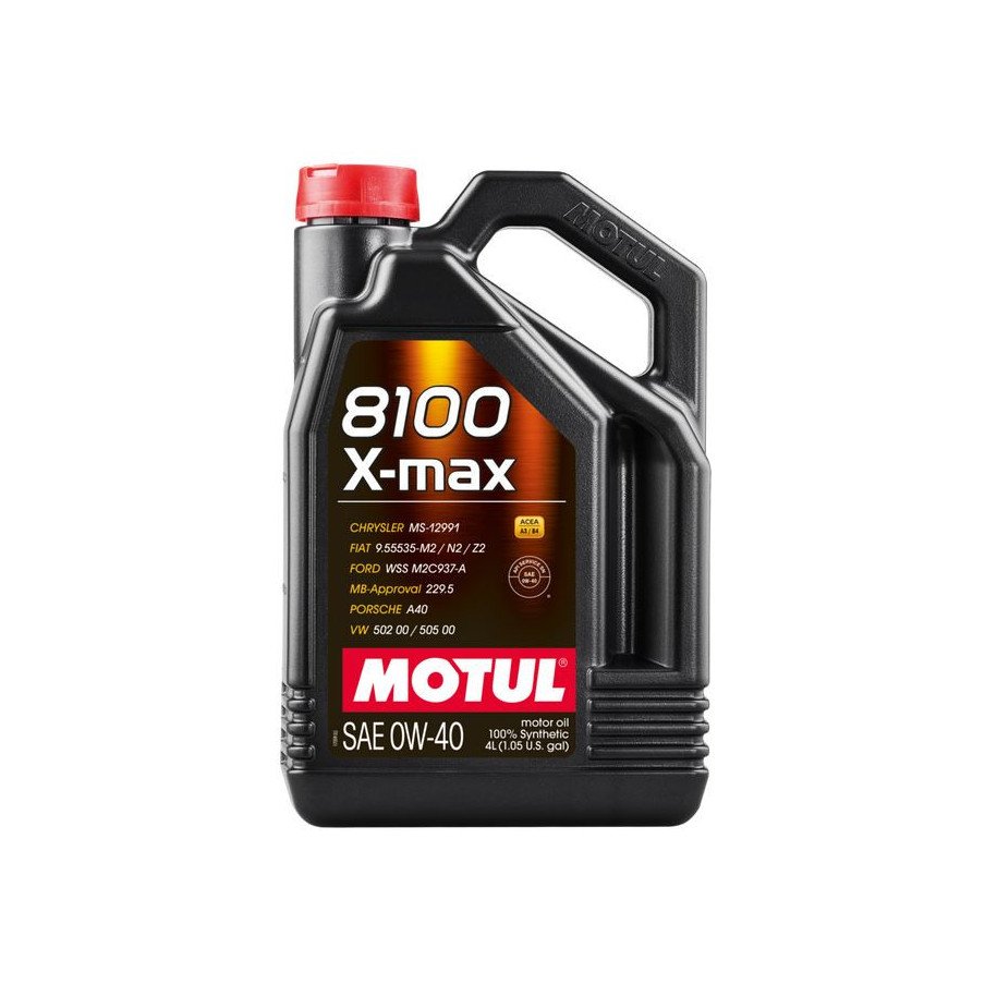 Meta title - MOTUL 8100 X-max 0W40 4L