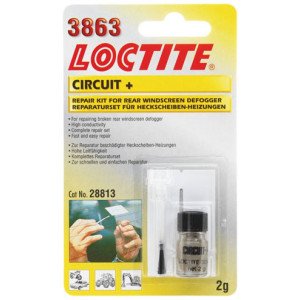 Meta title - Loctite MR 3863 Circuit + aizmugurējo stiklu apsildes elementu labošanai