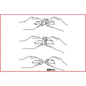 KS TOOLS Cauruļu savienojumu atbrīvošanas komplekts