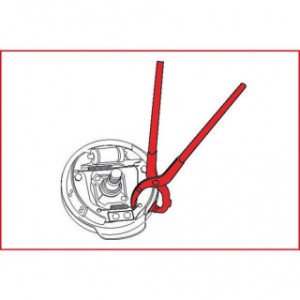 KS TOOLS Bremžu atsperu knaibles, 220mm