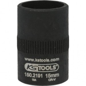 KS TOOLS 3/8” bremžu suporta speciālmuciņa, 15 mm, 10 kantis