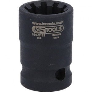 KS TOOLS 1/2” bremžu suporta speciālmuciņa, 20 mm, 10 kantis