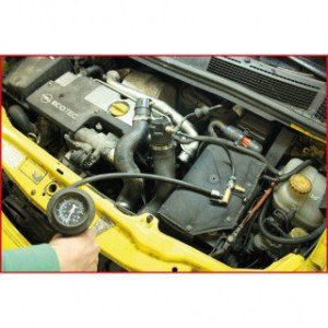 KS TOOLS Turbosistēmas spiediena testēšanas komplekts, 17 -daļīgs