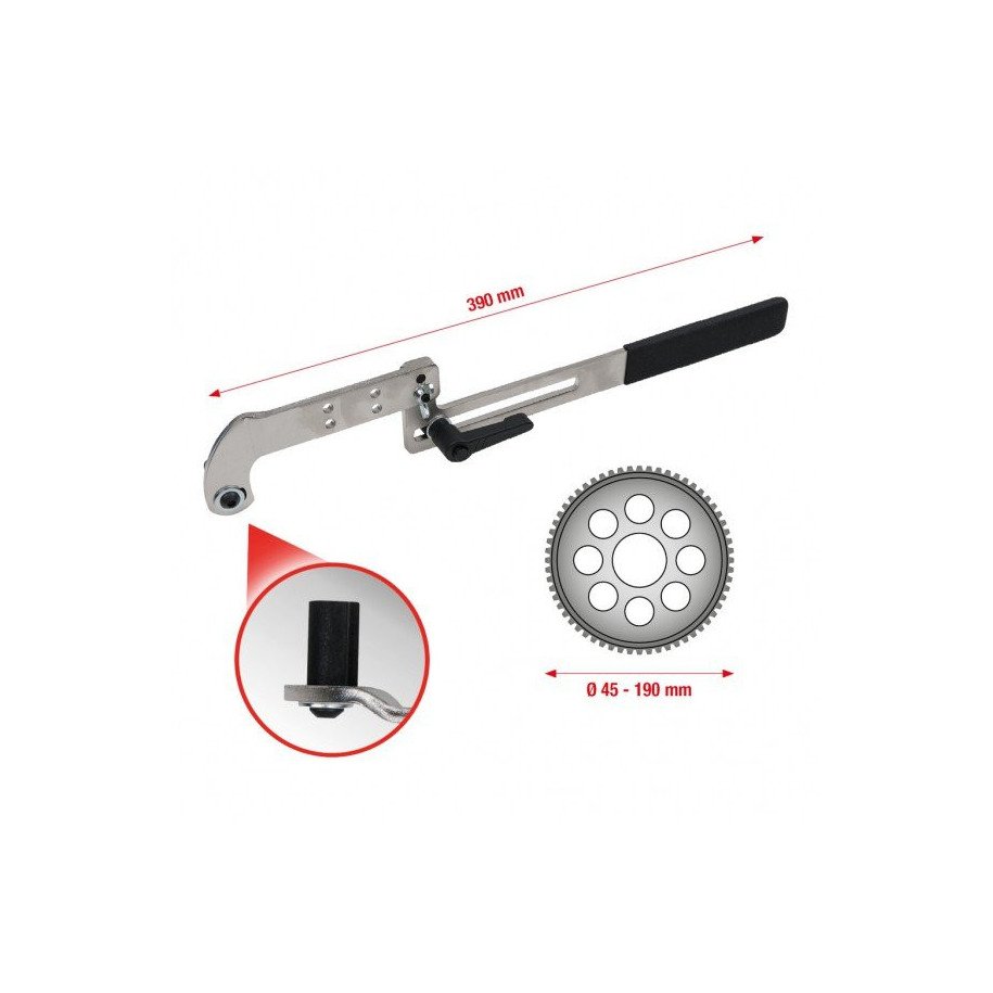 KS TOOLS zobratu fiksēšanas un pagriešanas instruments