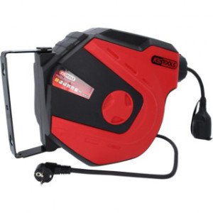 KS TOOLS Strāvas kabeļa spole, 15m, 1,5mm²