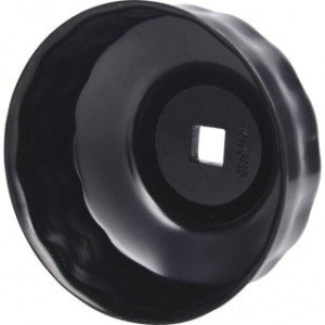 KS TOOLS 3/8" eļļas filtru atslēga, 74/76mm, 15 kantis