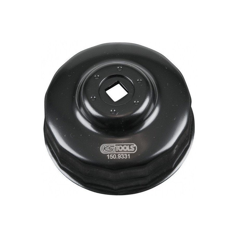 KS TOOLS 3/8" eļļas filtru atslēga, 80/82mm, 15 kantis