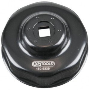 KS TOOLS 3/8" eļļas filtru atslēga, 76mm, 8 kantis
