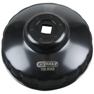 KS TOOLS 3/8" eļļas filtru atslēga, 86mm, 18 kantis