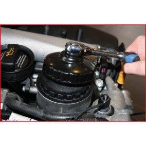 KS TOOLS 3/8" eļļas filtru atslēga, 86mm, 18 kantis