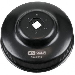 KS TOOLS 3/8" eļļas filtru atslēga, 93mm, 45 kantis