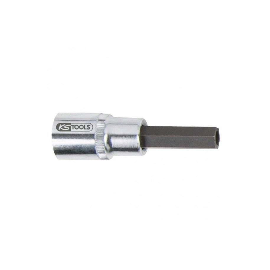 KS TOOLS Muciņa ar seškanti 10mm, ar urbumu galā Ø 7mm