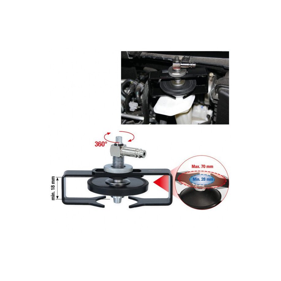 KS TOOLS Bremžu atgaisošanas adapteris