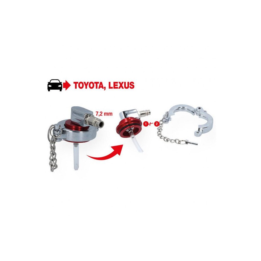 KS TOOLS Bremžu atgaisošanas adapteris Toyota un Lexus