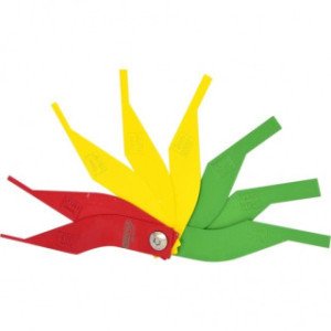 KS TOOLS Bremžu uzliku mērīšanas šablons, 2-12mm, 8-daļīgs