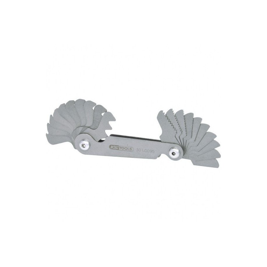 KS TOOLS Vītņu mērs, metrisks, 20-daļīgs