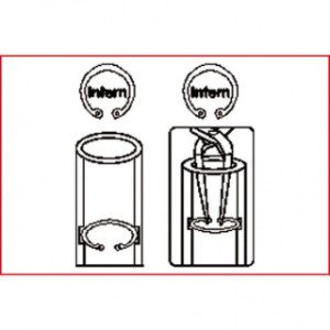 KS TOOLS Iekšējo sprostgredzenu stangas, 4mm