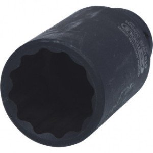 KS TOOLS 1/2" 32mm, 12-kanšu triecienmuciņa, gara
