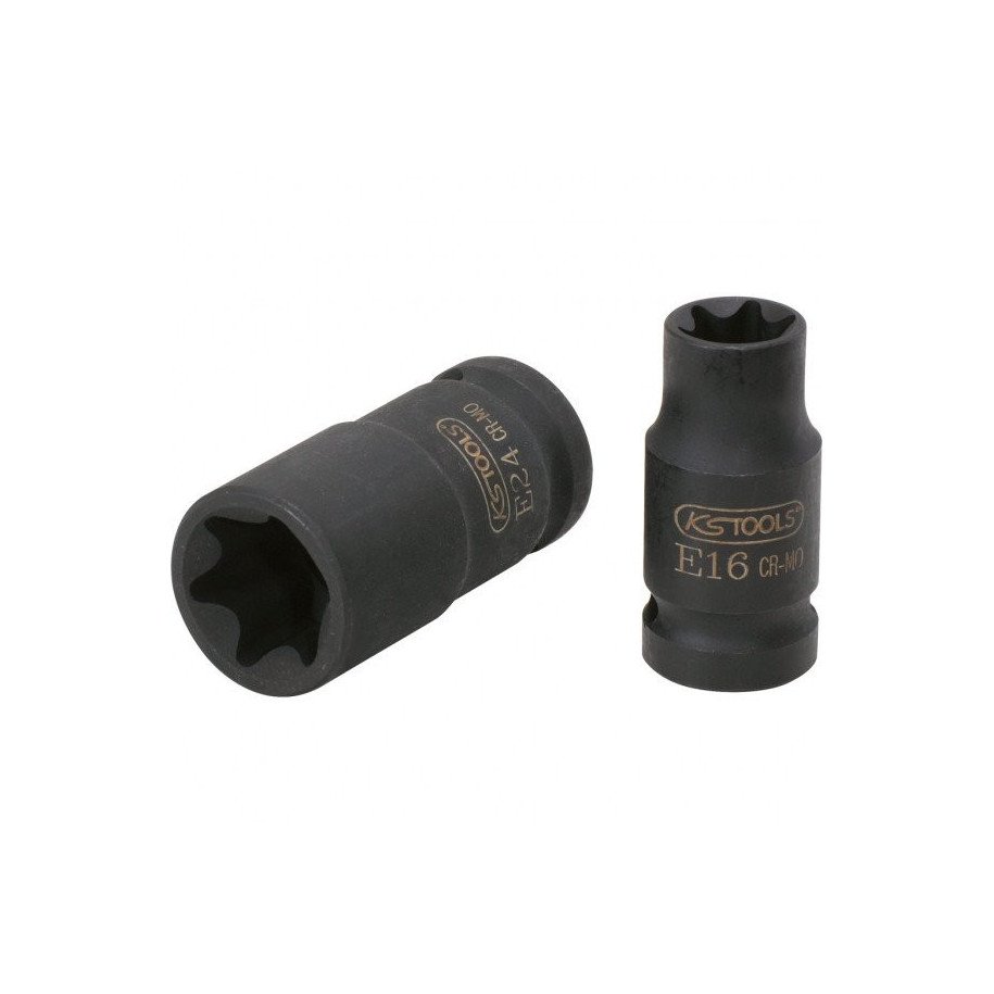 KS TOOLS 3/8" E12 Torx-E triecienmuciņa, īsa