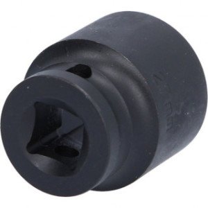 KS TOOLS 1/2" 27mm, 6-kanšu triecienmuciņa, īsa