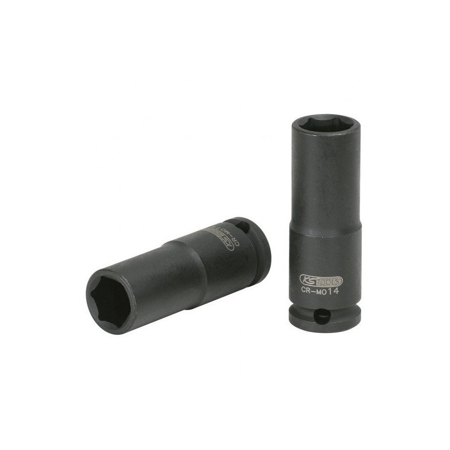 KS TOOLS 3/4" 18mm, 6-kanšu triecienmuciņa, gara 90mm