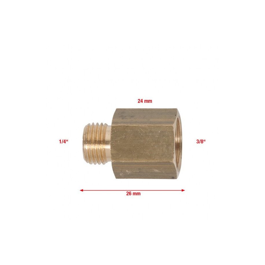 KS TOOLS G1/4" ārējā vītne x G3/8" iekšējā vītne, Misiņa pneimo savienojuma pāreja