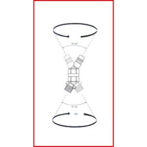 KS TOOLS 1/4" pneimo savienojums ar šarnīru, 46mm