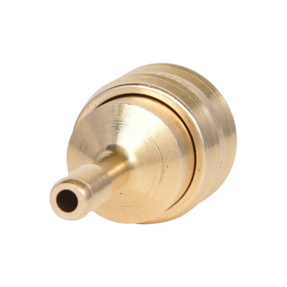 KS TOOLS Ø 6mm pretvārsts, Misiņa pneimo savienojums