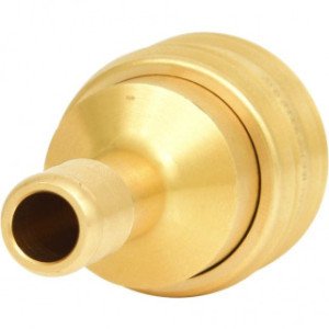 KS TOOLS Ø 9mm pretvārsts, Misiņa pneimo savienojums