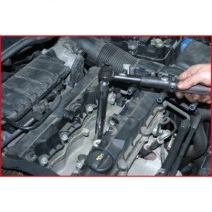 KS TOOLS  3/8", 14mm kvēlsveču muciņas uzgalis, 12 kantis, garš 250mm