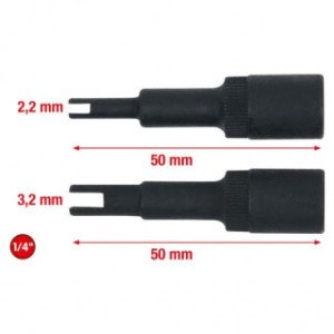 KS TOOLS Muciņu ar uzgali komplekts kondicionēšanas sistēmām, 2-daļīgs