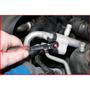 KS TOOLS Muciņu ar uzgali komplekts kondicionēšanas sistēmām, 2-daļīgs