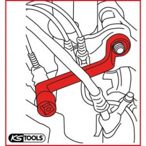 KS TOOLS 1/2", 21mm,  savirzes regulēšanas atslēga, VAG, MB