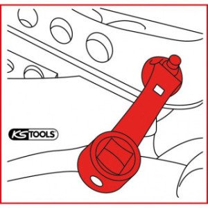 KS TOOLS 1/2", 18mm,  savirzes regulēšanas atslēga, VAG