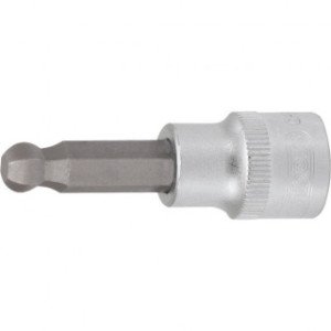 KS TOOLS 1/4" 6mm HEX, muciņa ar uzgali ar lodveida galvu, iekšējais seškantis