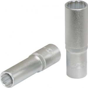 KS TOOLS 3/8" 19mm muciņa, 63mm gara, 12-kanšu