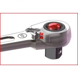 KS TOOLS 1/4" SlimPOWER sprūdatslēga, 72 zobi