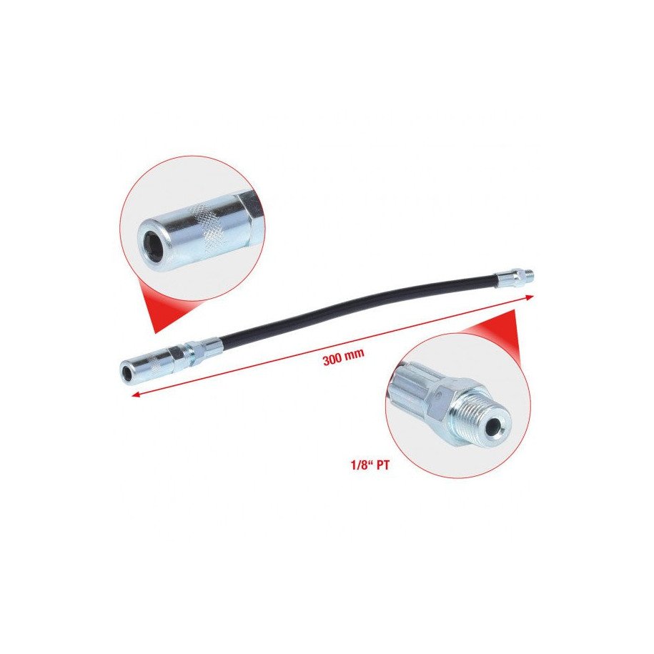 KS TOOLS Elastīga caurule smērvielas spiedei 980.1010, 300mm