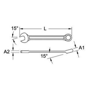 Brilliant Tools 8mm Kombinētā uzgriežņu atslēga
