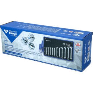 Brilliant Tools 8-19mm Kombinēto sprūdatslēgu komplekts, pārslēdzamas, 12-daļīgs