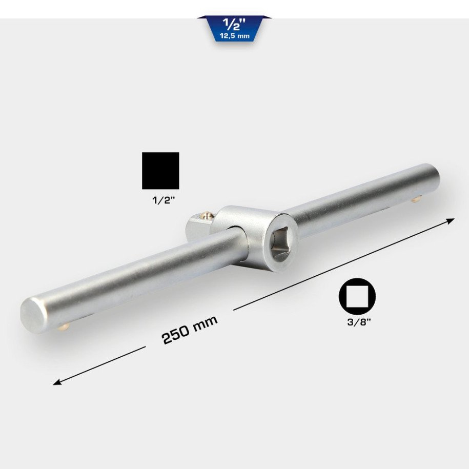 Brilliant Tools 1/2" T-veida rokturis, 250mm