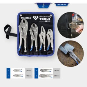 Brilliant Tools Satvērējstangu komplekts, 4 gab