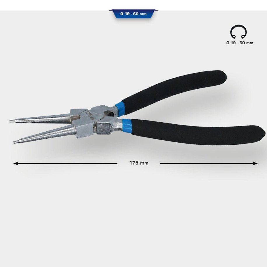 Brilliant Tools Iekšējo sprostgredzenu knaibles, taisnas, 175mm