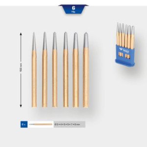 Brilliant Tools Punktsitņu komplekts, 6 daļas