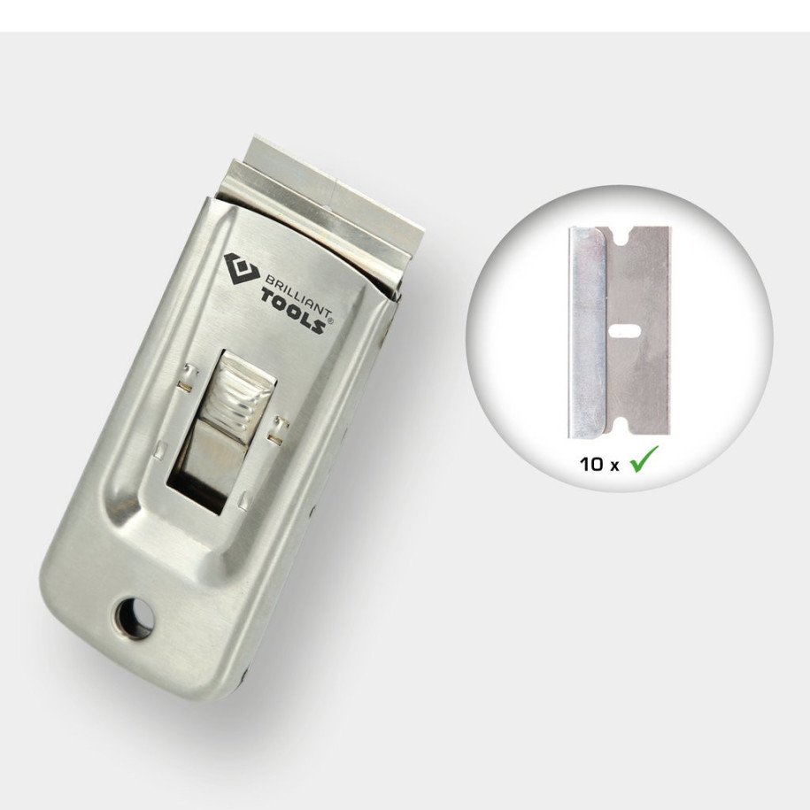 Brilliant Tools Izbīdāms skrāpis ar asmeņiem ( 10 gab )