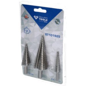 Brilliant Tools Pakāpju urbju komplekts, 3 daļas, Ø 4 - 32 mm