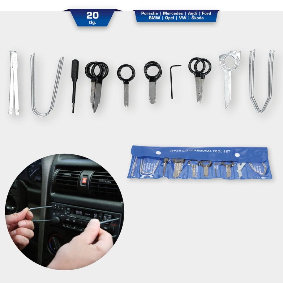 Brilliant Tools Radio demontāžas komplekts, 20 gab